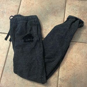 Roots black sweatpants